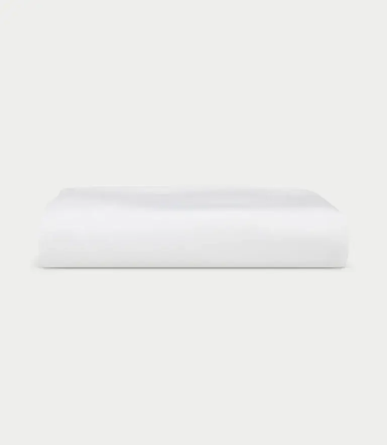 Drap housse 100% Satin de Bamboo naturel (180x200, Blanc).webp