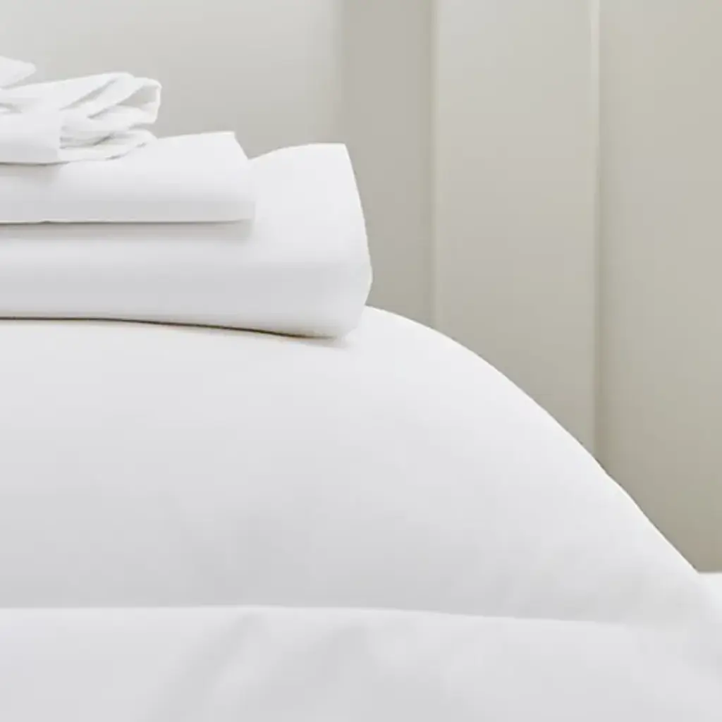 Parure de Lit Satin de Coton Egyptien 600fils (Blanc, 160x200).webp