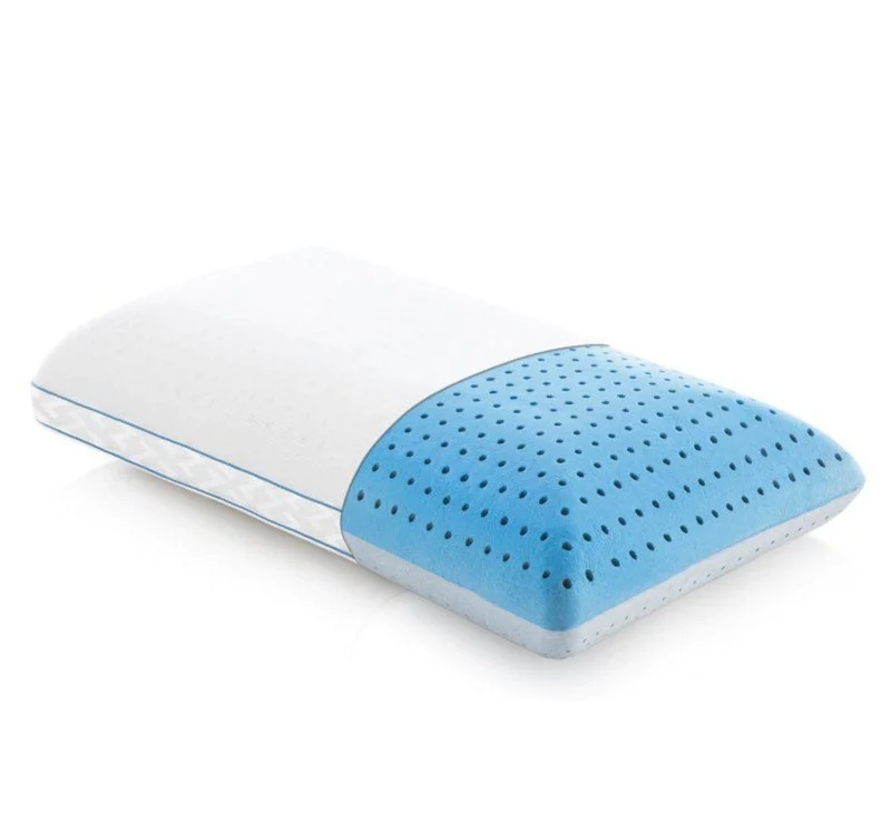 Oreiller avec Couche Thermorégulatrice Bleu