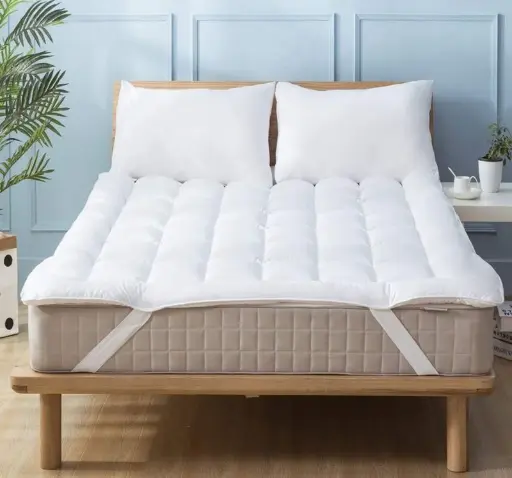 Surmatelas Microfibre Synthetique Tissu 100% Percale de Coton 227 fils