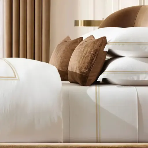 Parure de Lit Satin de Coton Egyptien 600fils