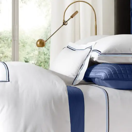 Parure de Lit & Housse de Couette Satin de Coton Egyptien 600fils